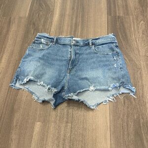 Abercrombie Distressed Denim Shorts